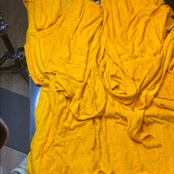 Yellow Textured Savage Robe - Picture 1 of 3